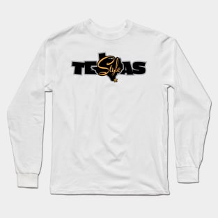 Texas Style Gray Long Sleeve T-Shirt